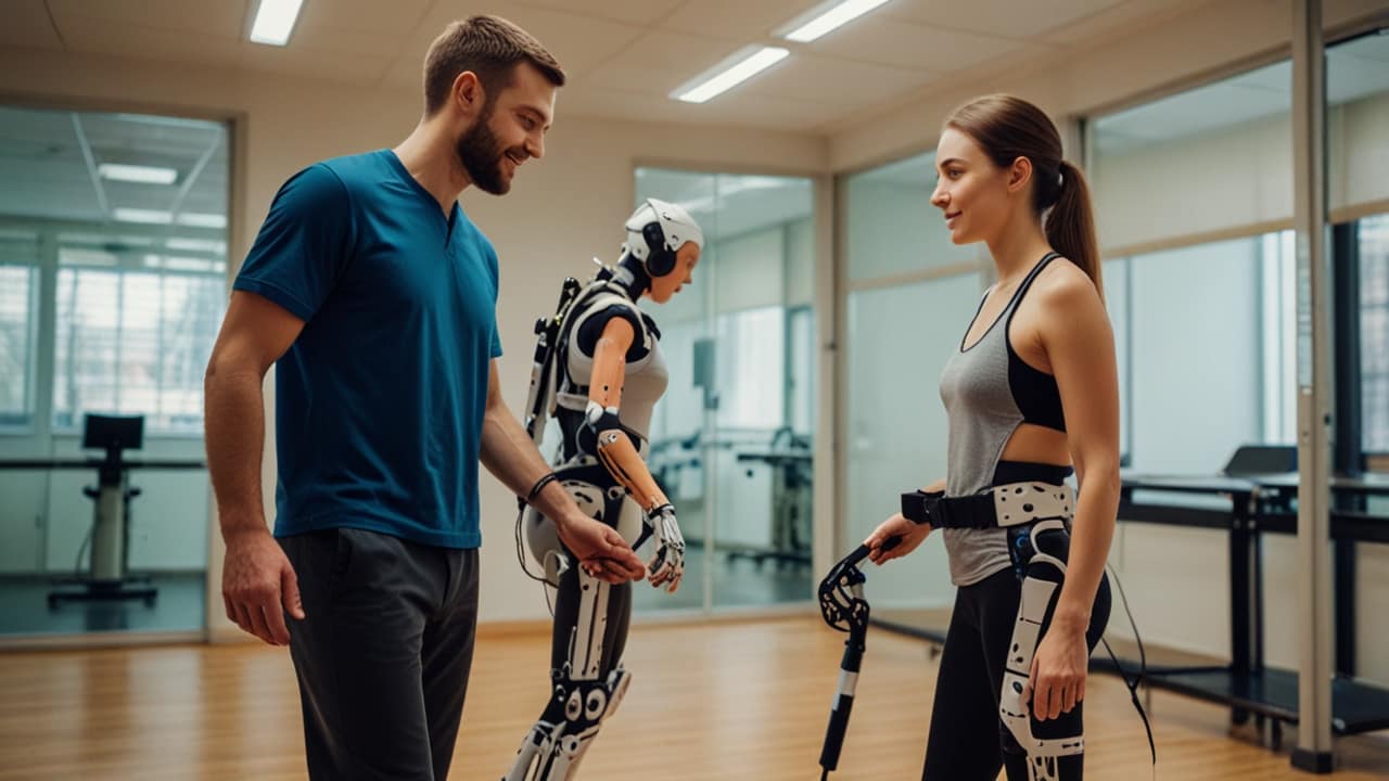 Robotic Exoskeleton enabling paraplegic user to walk naturally through powered assistance system