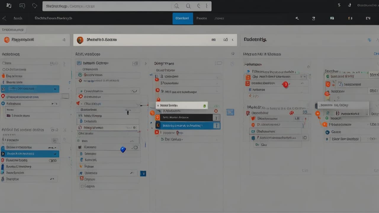 Semantic Search interface showing contextual understanding of user query with relationship mapping