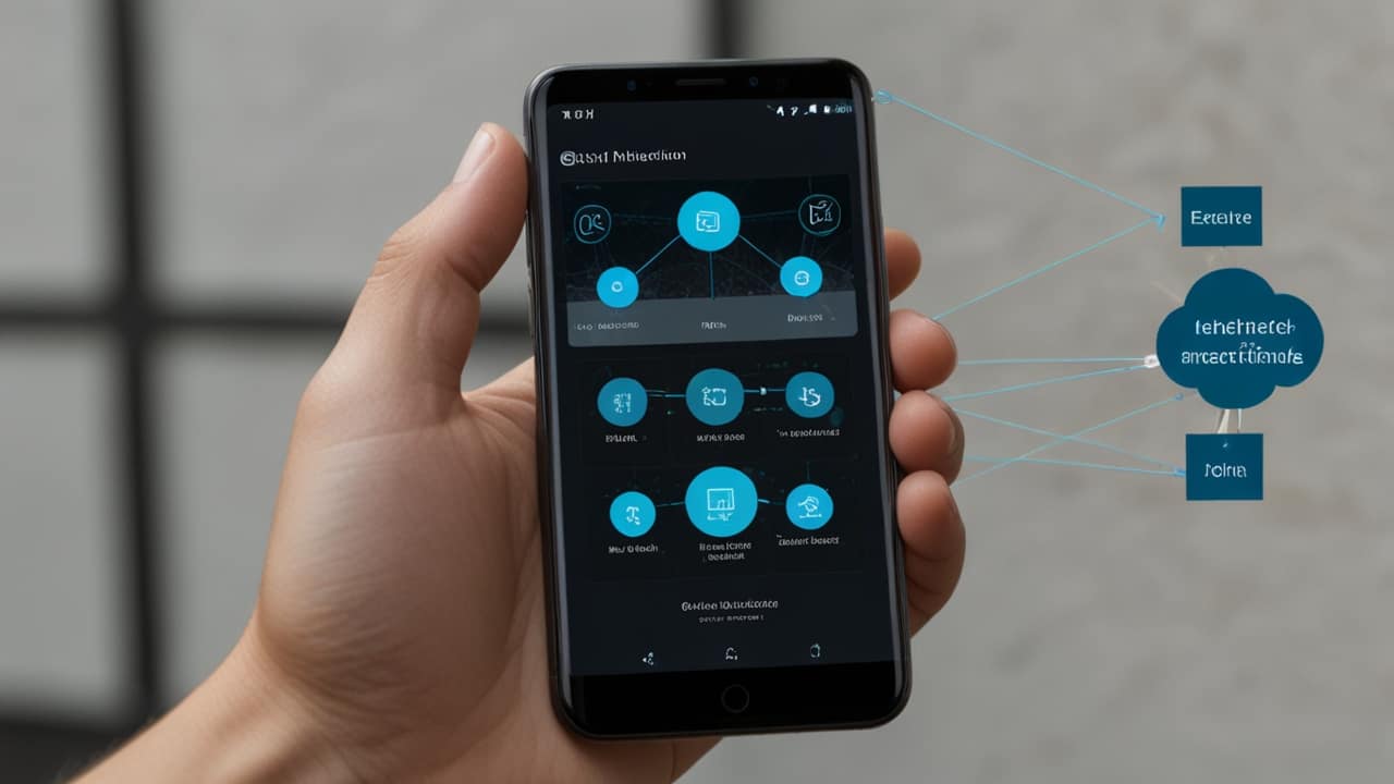 eSIM Technology showing remote carrier provisioning process on smartphone without physical SIM card