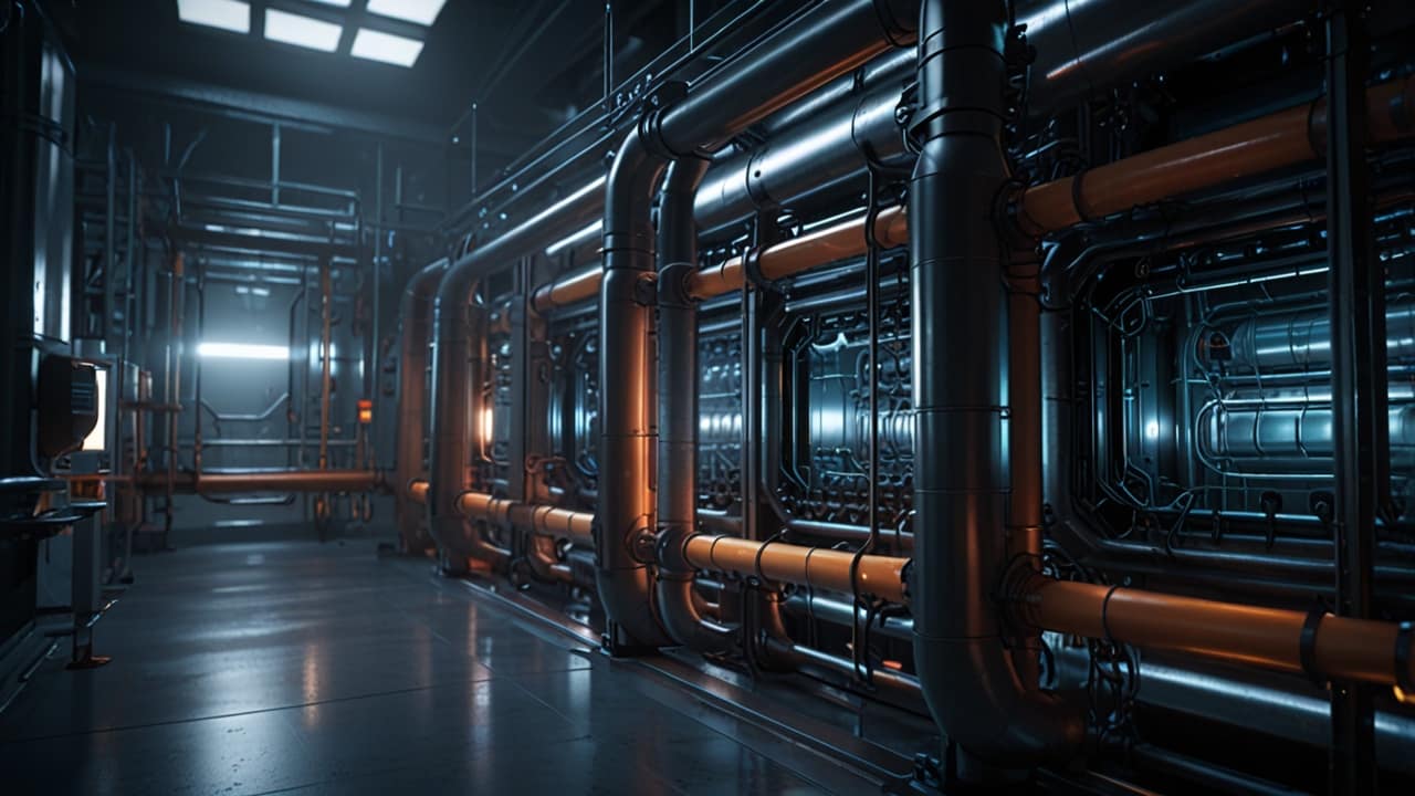 Carbon Capture visualization in futuristic context