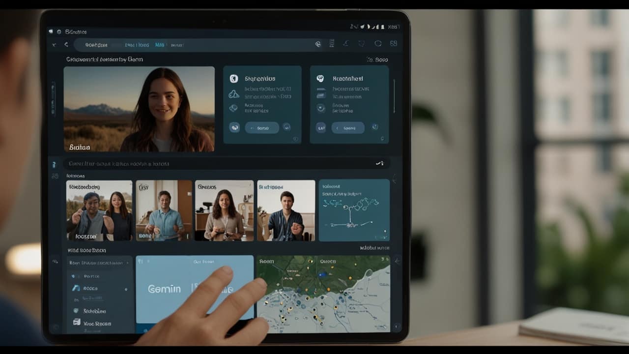 Gemini AI interface showing multimodal conversation with integrated image recognition and contextual understanding