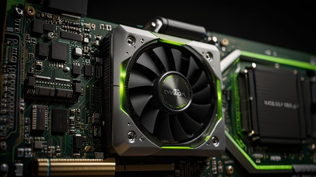Nvidia processor showcasing advanced graphics and AI computing capabilities with specialized acceleration architecture