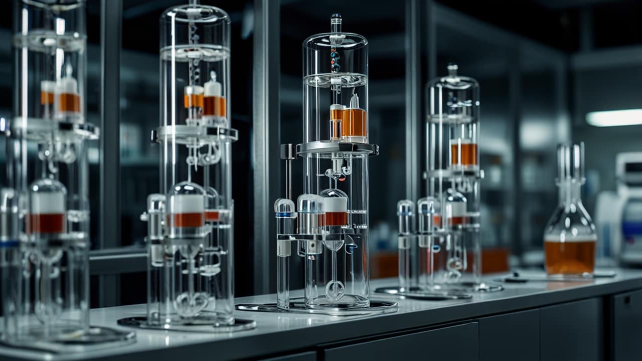 Precision Fermentation facility producing specific proteins through genetically engineered microorganisms in controlled environments