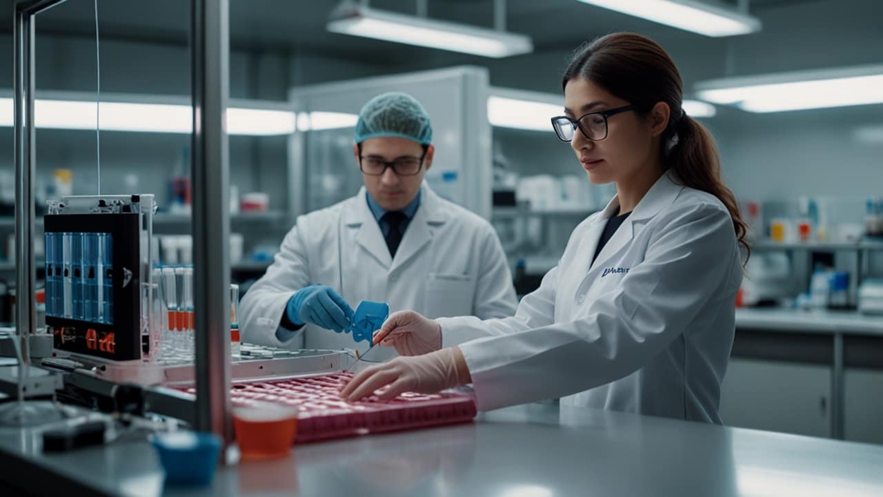 Regenerative Medicine laboratory showing cell-based therapies and engineered tissues being developed for organ repair