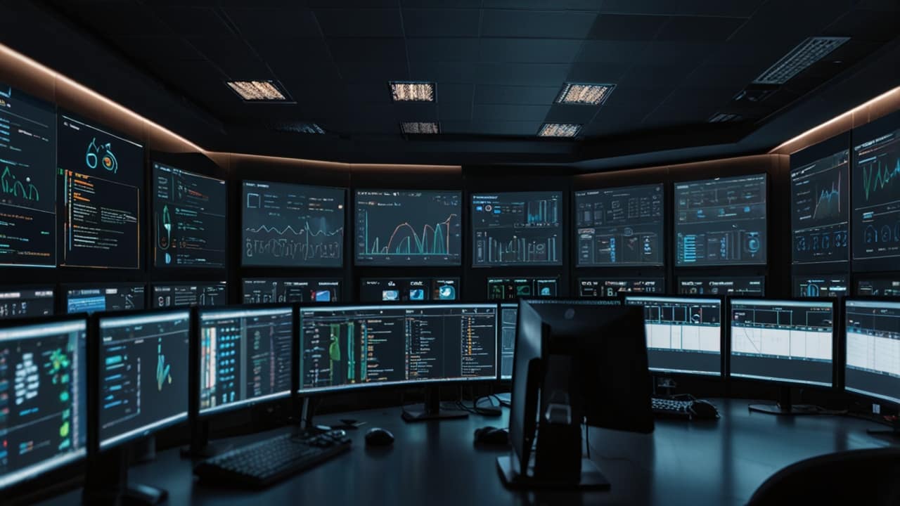 DevOps pipeline dashboard showing automated build, test, and deployment stages
