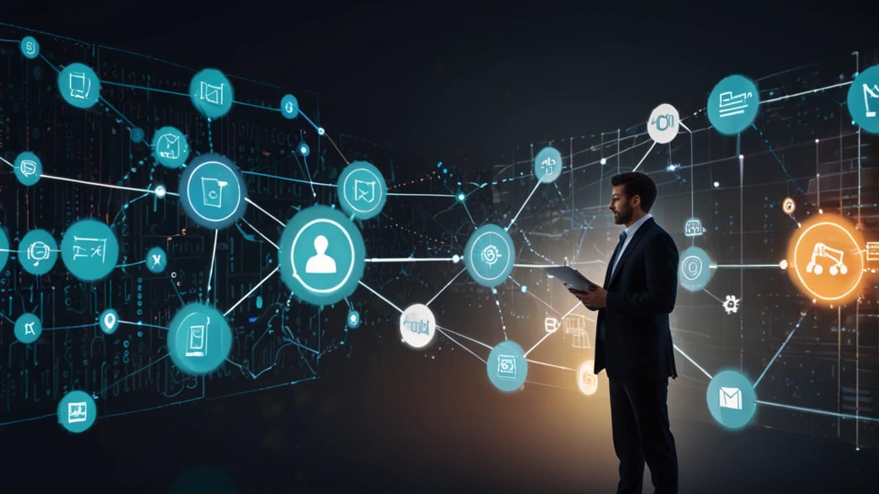 Marketing automation platform showing campaign orchestration and lead nurturing workflows