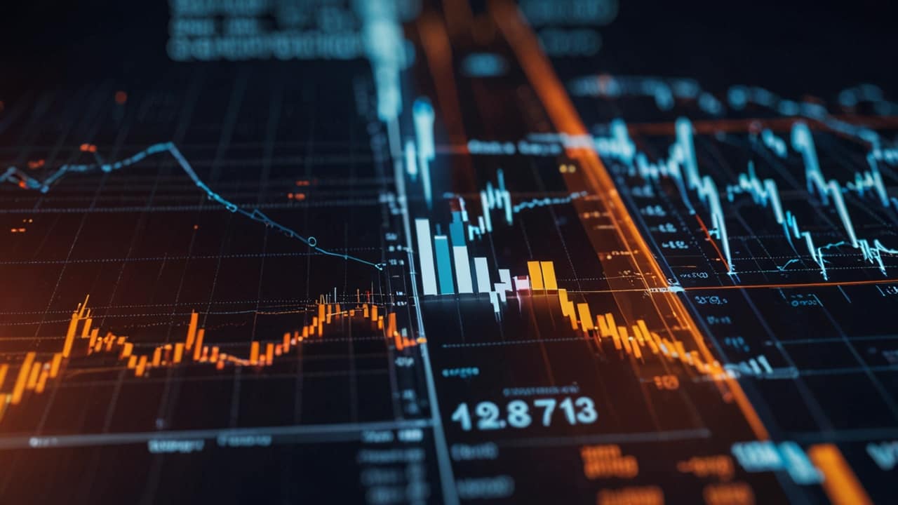 Professional industry analysis center with trend reports, market intelligence displays, and sector research monitoring systems