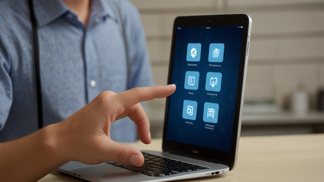 Professional technology review center with product testing equipment, performance evaluation displays, and innovation assessment tools