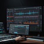 AI Voice system generating natural speech through advanced synthesis technology with voice cloning and conversational interface capabilities