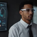 Brain-Computer Interface headset translating neural signals into precise digital commands