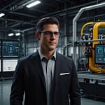 Digital Twin showing virtual replica of physical system with real-time data synchronization and predictive analysis capabilities