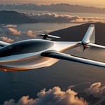 Electric Aviation aircraft showcasing multiple propulsion motors powered by advanced battery systems for zero-emission flight