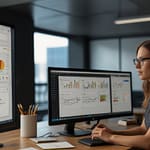 Google AI interface showing machine learning application with neural network visualization and practical implementation examples