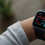 Health Watch device showing comprehensive medical monitoring through wrist-worn technology with vital tracking and wellness analysis