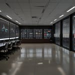 Machine Learning system visualizing pattern recognition across complex business datasets