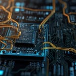 Neuromorphic Processor chip architecture mimicking brain neural structures with interconnected synthetic neurons