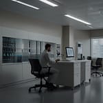 Personalized Medicine showing treatment plan customization based on patient's genetic profile and biological markers