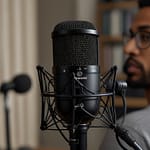 Podcast Microphone capturing professional-quality audio with clear vocal reproduction and ambient noise rejection in simple setup