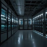 Quantum Internet infrastructure showing entangled particle communication nodes creating secure information exchange