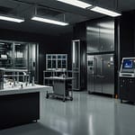 Synthetic Diamond production chamber creating gemstones atom by atom under controlled conditions