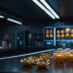 Synthetic Food visualization in futuristic context