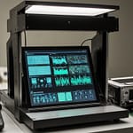 Foldable display technology showing flexible screen capabilities with bendable panel construction enabling compact expansion