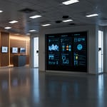 Digital transformation initiative showing technology integration across business operations