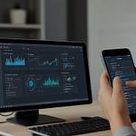 Mobile-first design interface showing responsive layout and touch optimization