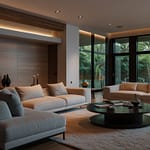 Smart home automation system controlling multiple connected devices through central hub interface