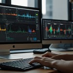 Stable video processing interface showing before and after motion stabilization comparison