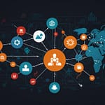 Webhook setup interface showing event trigger configuration and automated response workflows