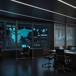 Forecasts visualization with predictive models and future trend projections