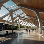 Green transport initiatives with eco-friendly vehicles and sustainable transportation infrastructure