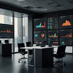 Industry updates dashboard with sector analysis and market development tracking