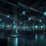 Neural networks with interconnected nodes processing information flows