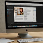 Writing app interface with document editing and creative writing tools