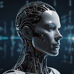 Advanced AI training facility with machine learning optimization displays, neural network development, and model performance monitoring systems